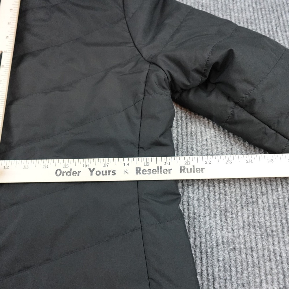 North Face Tamburello Parka Jacket Womens Large Black Hooded Insulated Full Zip - Picture 7 of 9